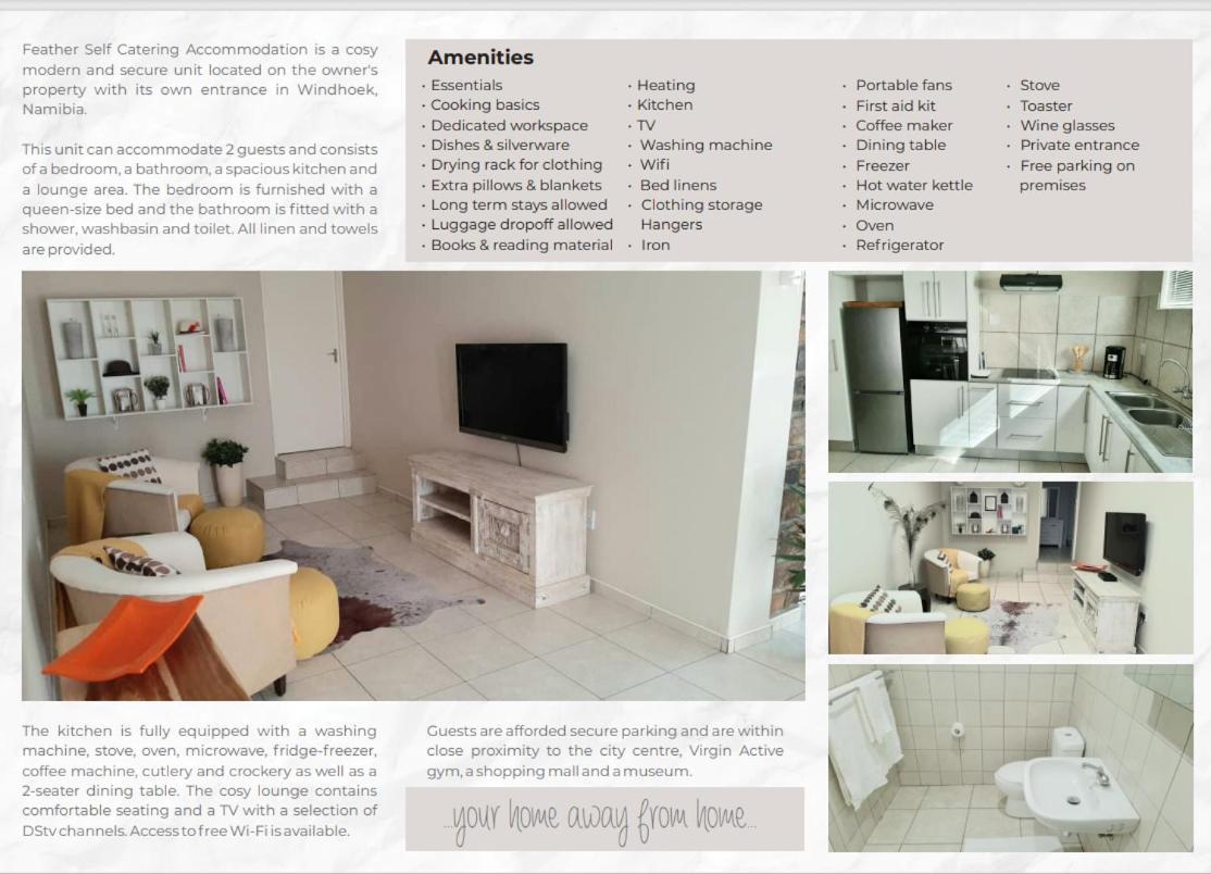 Feather Self Catering Accommodation 빈트후크 외부 사진